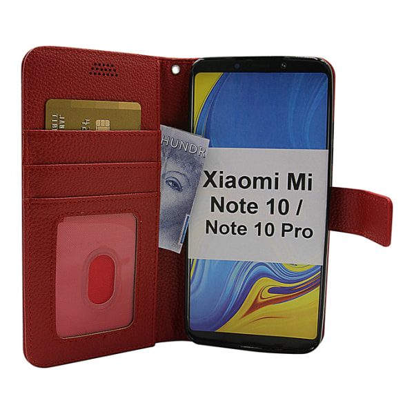 New Standcase Wallet Xiaomi Mi Note 10 / Note 10 Pro Svart