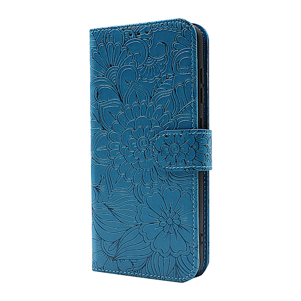 Flower Standcase Wallet Samsung Galaxy S21 FE 5G (SM-G990B) Svart