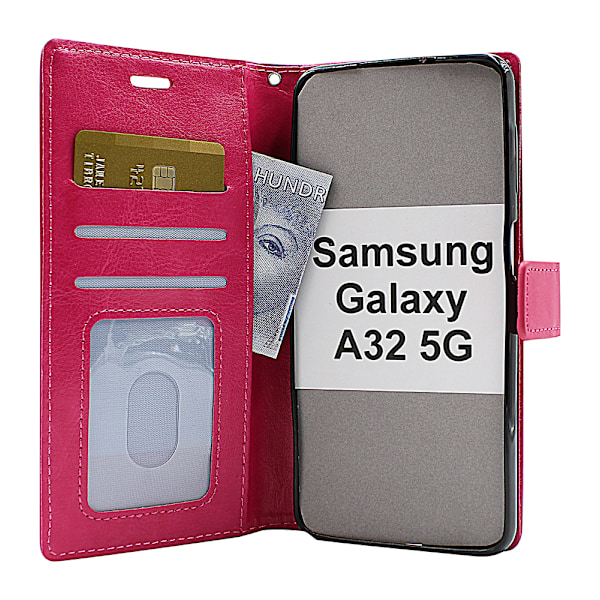 Crazy Horse Wallet Samsung Galaxy A32 5G (A326B) Svart