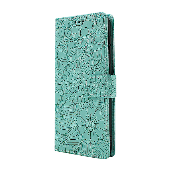 Flower Standcase Wallet Samsung Galaxy S21 Plus 5G (G996B) Svart