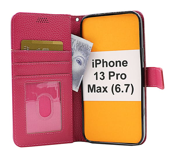 New Standcase Wallet iPhone 13 Pro Max (6.7) Röd