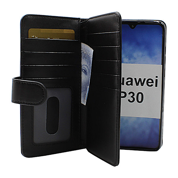 Skimblocker XL Wallet Huawei P30 (ELE-L29) (Svart)