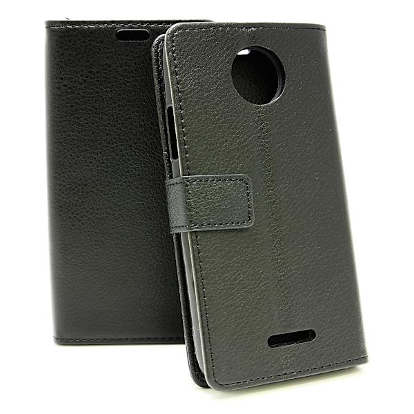Standcase Wallet Moto C Plus Svart