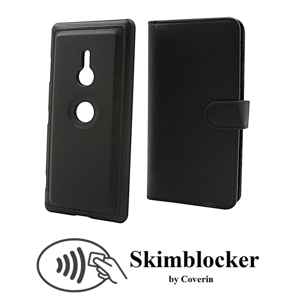 Skimblocker XL Magnet Wallet Sony Xperia XZ3 Svart