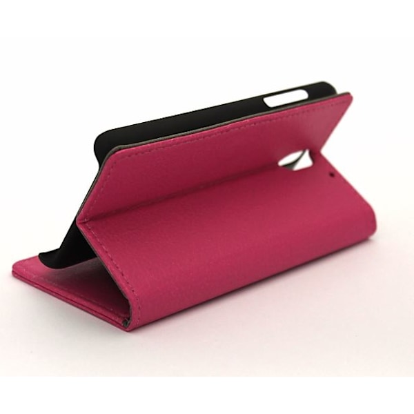 Standcase wallet HTC Desire 610 Hotpink