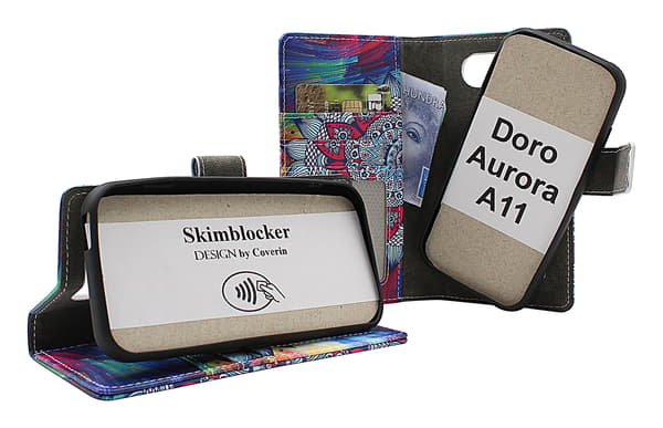 Skimblocker Doro Aurora A11 Magnet Plånboksfodral Design