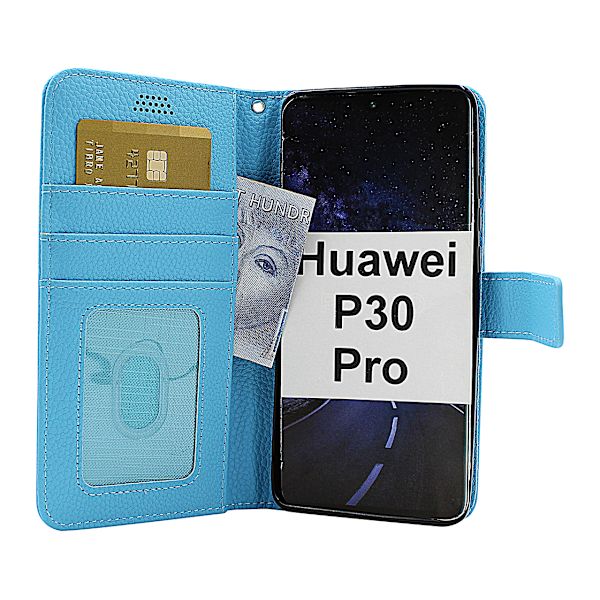 New Standcase Wallet Huawei P30 Pro Ljusblå