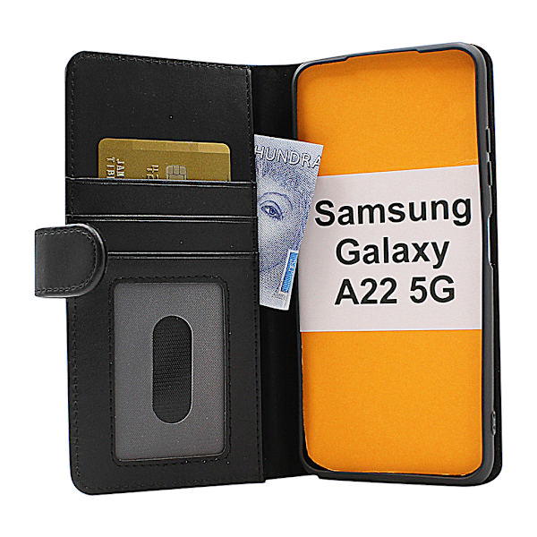 Skimblocker Plånboksfodral Samsung Galaxy A22 5G (SM-A226B) Svart