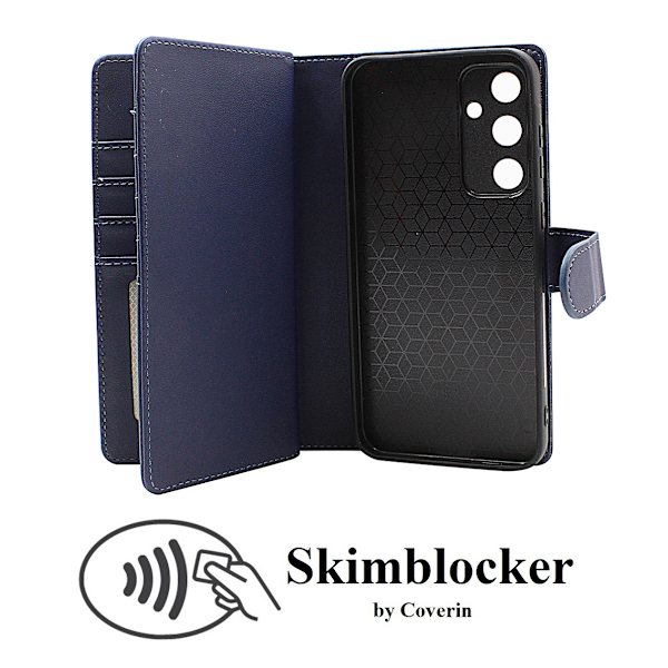 Skimblocker XL Magnet Fodral Samsung Galaxy A55 5G Marinblå