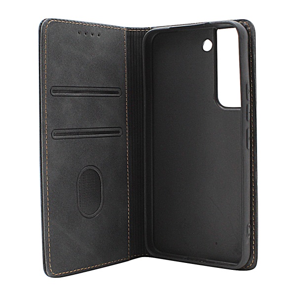 Fancy Standcase Wallet Samsung Galaxy S22 5G Svart