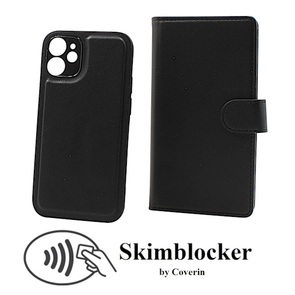 Skimblocker iPhone 12 Mini Magnet Plånboksfodral