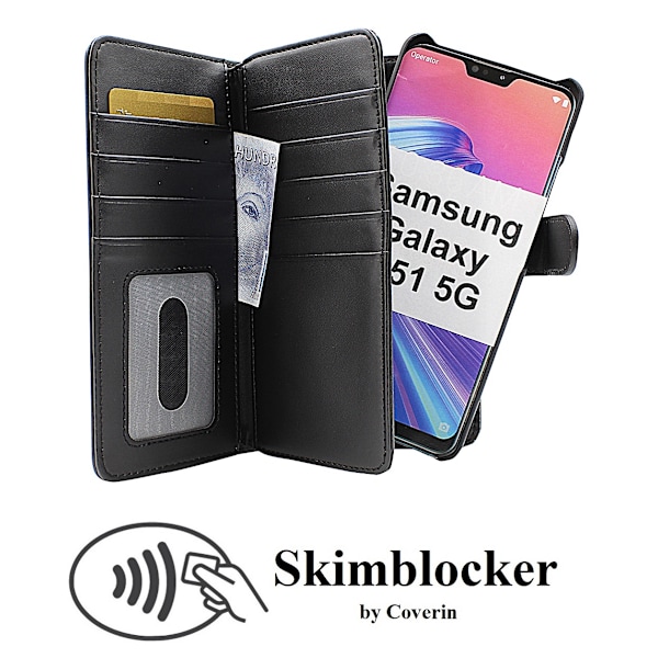 Skimblocker XL Magnet Wallet Samsung Galaxy A51 5G (A516B)