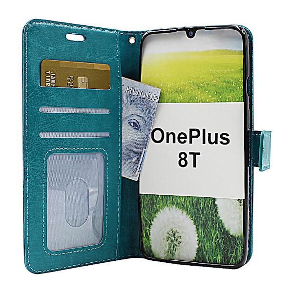 Crazy Horse Wallet OnePlus 8T (Svart) Brun