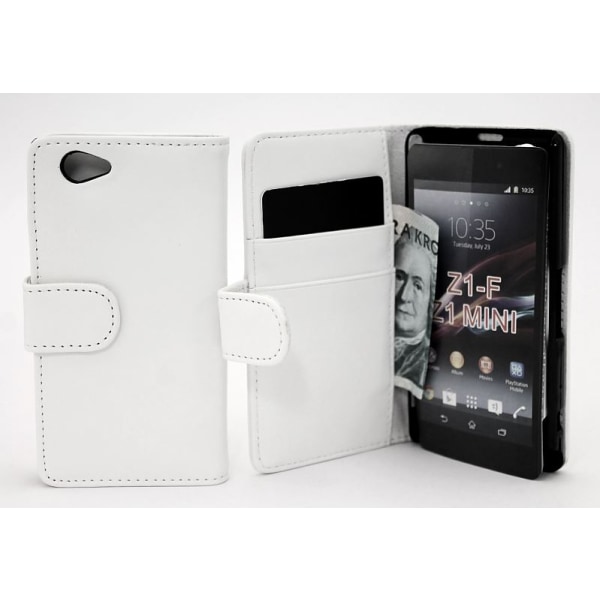 Plånboksfodral Sony Xperia Z1 Compact (D5503) Vit