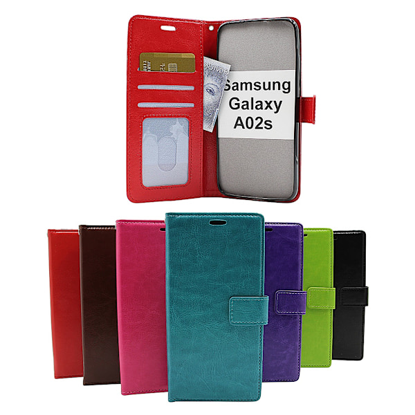 Crazy Horse Wallet Samsung Galaxy A02s (A025G/DS) Grön
