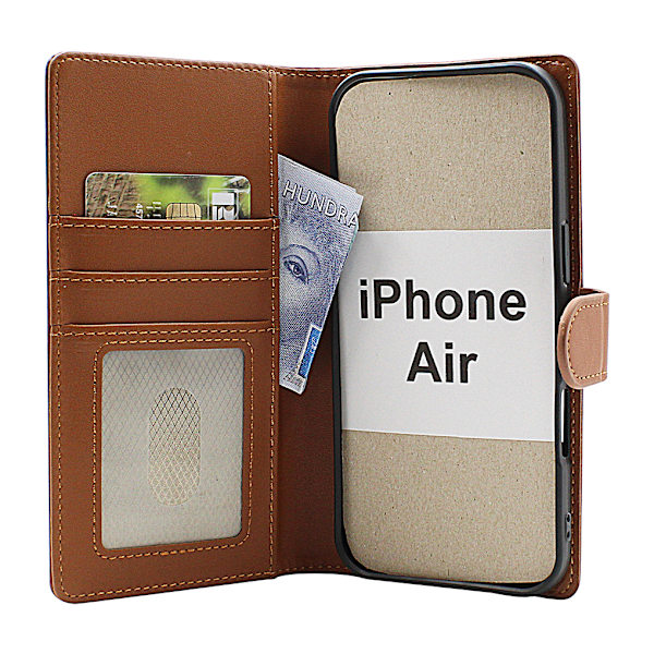 Skimblocker iPhone Air Plånboksfodral Brandy