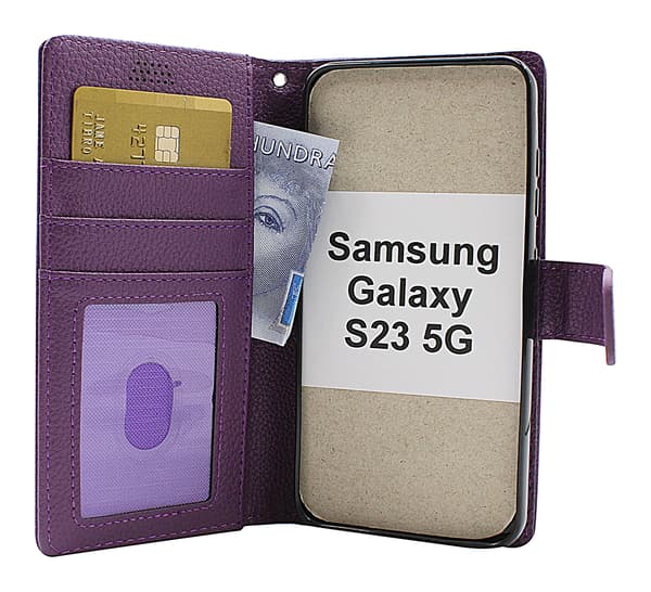 New Standcase Wallet Samsung Galaxy S23 5G Lila