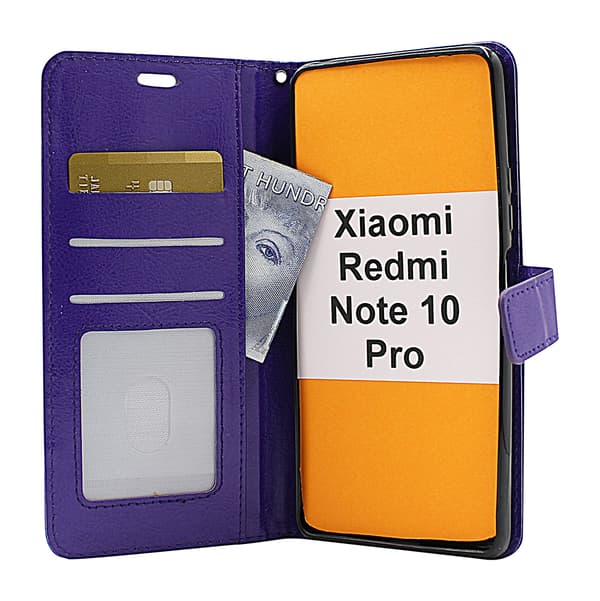 Crazy Horse Wallet Xiaomi Redmi Note 10 Pro Grön