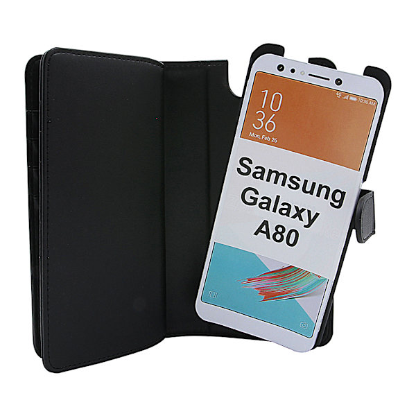 Skimblocker XL Magnet Wallet Samsung Galaxy A80 (A805F/DS) Svart
