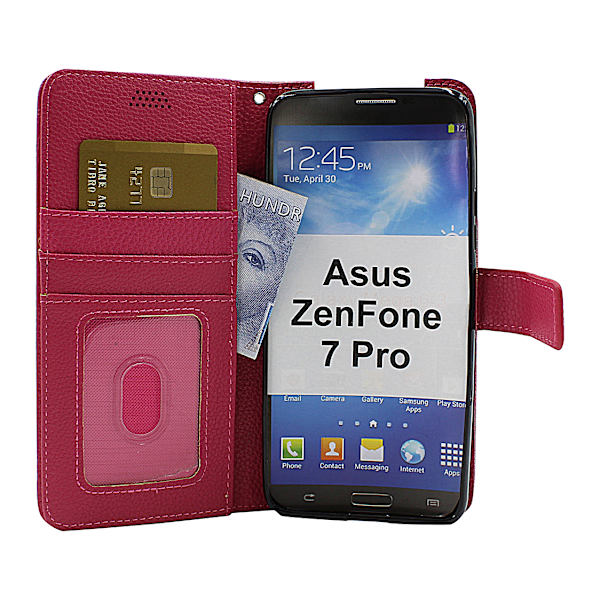 New Standcase Wallet Asus ZenFone 7 Pro (ZS671KS) (Svart) Lila