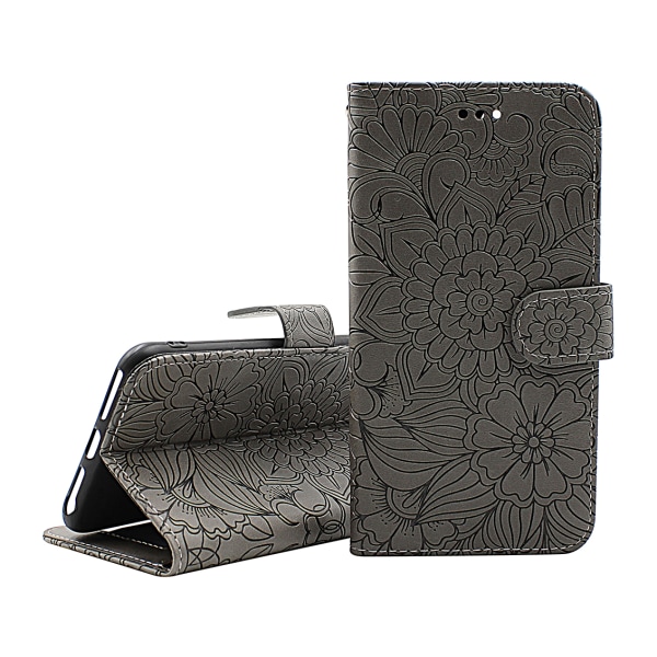 Flower Standcase Wallet Motorola Moto G31/G41 Blå