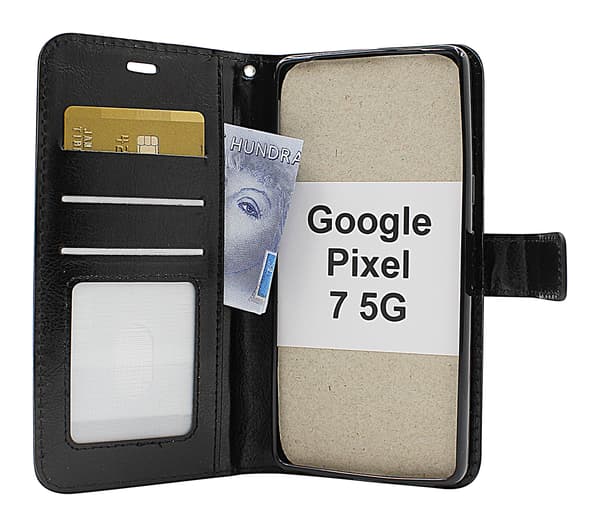 Crazy Horse Wallet Google Pixel 7 5G Hotpink