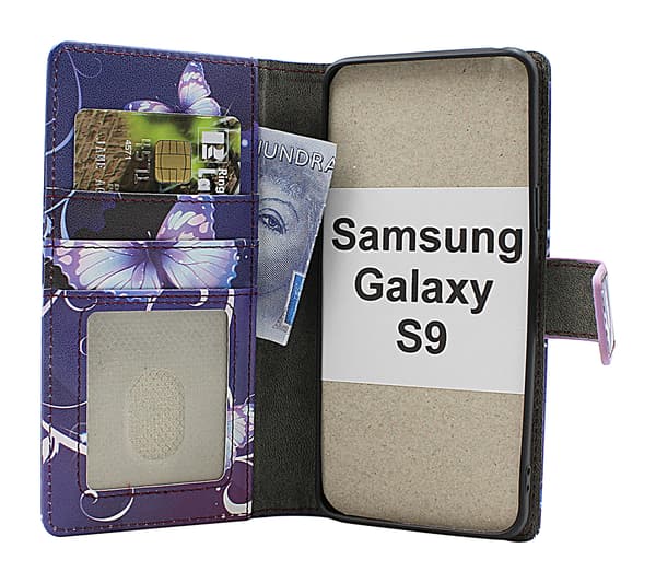 Skimblocker Samsung Galaxy S9 Plånboksfodral Design