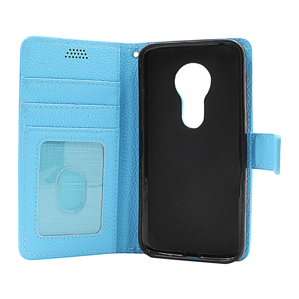 New Standcase Wallet Motorola Moto G7 Play Ljusblå