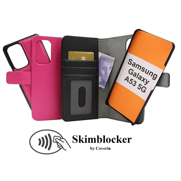 Skimblocker Magnet Fodral Samsung Galaxy A53 5G (A536B) Svart