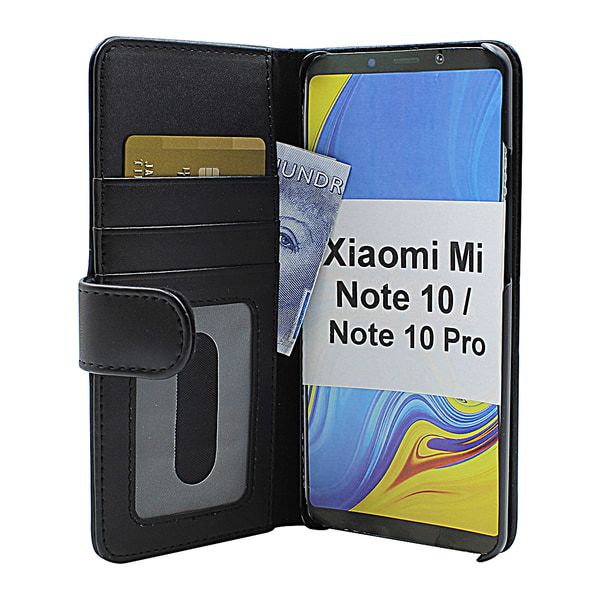 Skimblocker Plånboksfodral Xiaomi Mi Note 10 / Note 10 Pro Svart