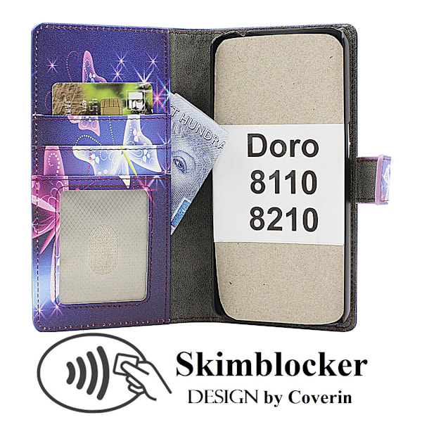 Skimblocker Doro 8110 / 8210 Plånboksfodral Design