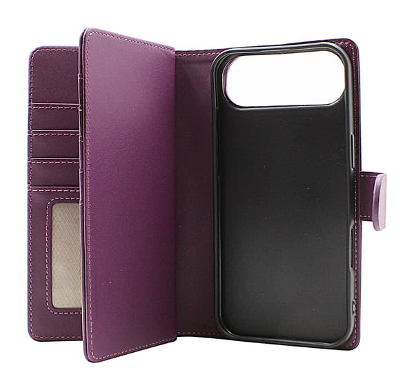Skimblocker iPhone Air XL Plånboksfodral Mörklila