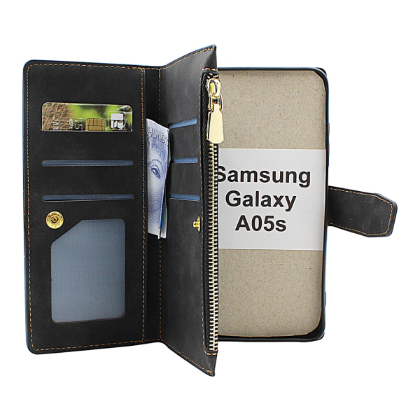 XL Standcase Lyxfodral Samsung Galaxy A05s (SM-A057F/DS) Marinblå