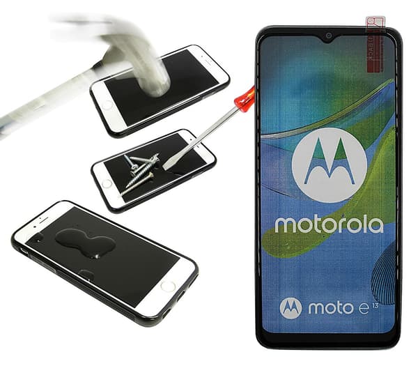 Full Frame Glas skydd Motorola Moto E13