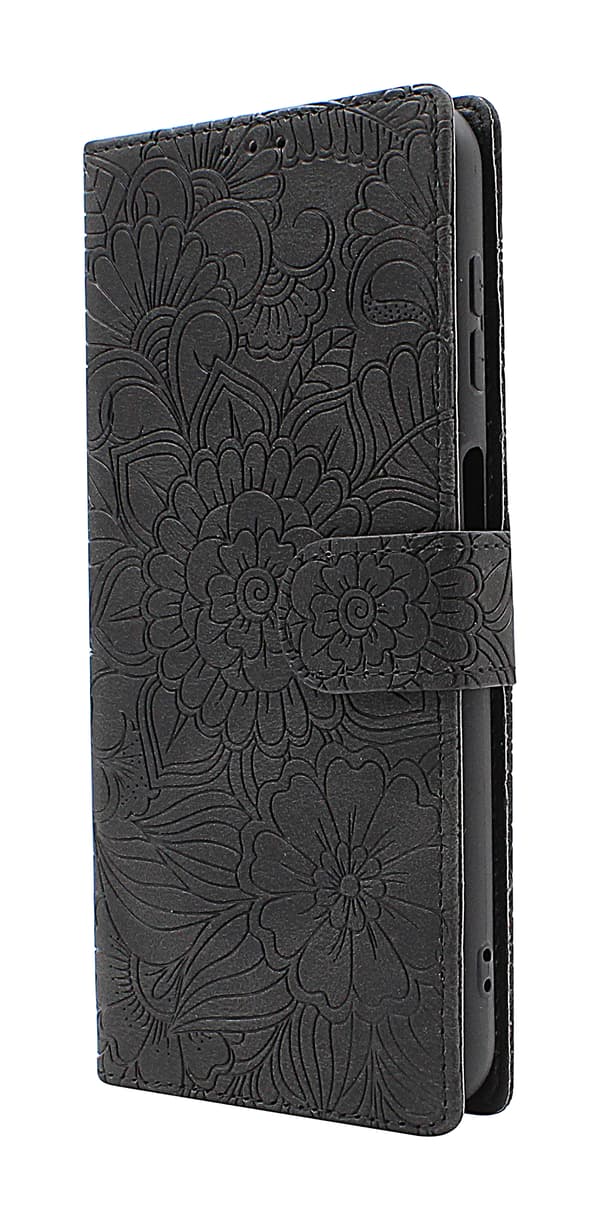 Flower Standcase Wallet Samsung Galaxy A04s (A047F/DS) Blå