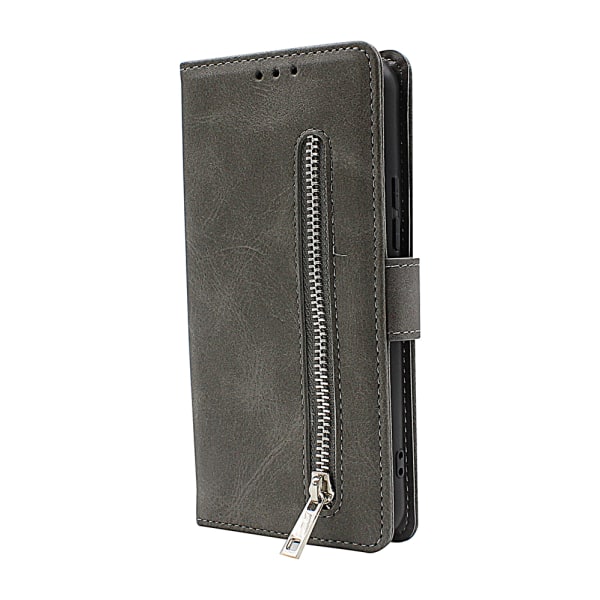 Zipper Standcase Wallet Samsung Galaxy S22 5G Marinblå