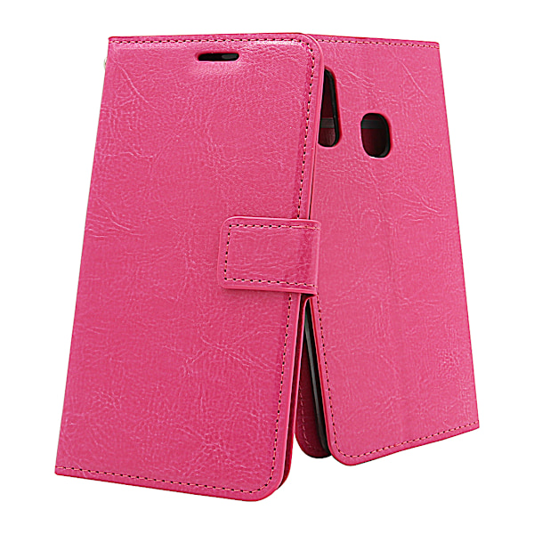 Crazy Horse Wallet Samsung Galaxy A20e (A202F/DS) Hotpink