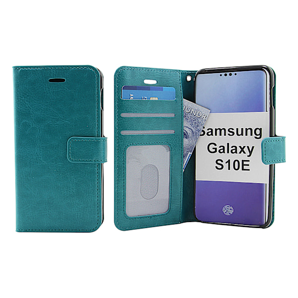 Crazy Horse Wallet Samsung Galaxy S10e (G970F) Turkos