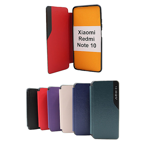 Smart Flip Cover Xiaomi Redmi Note 10 Mörk Grön