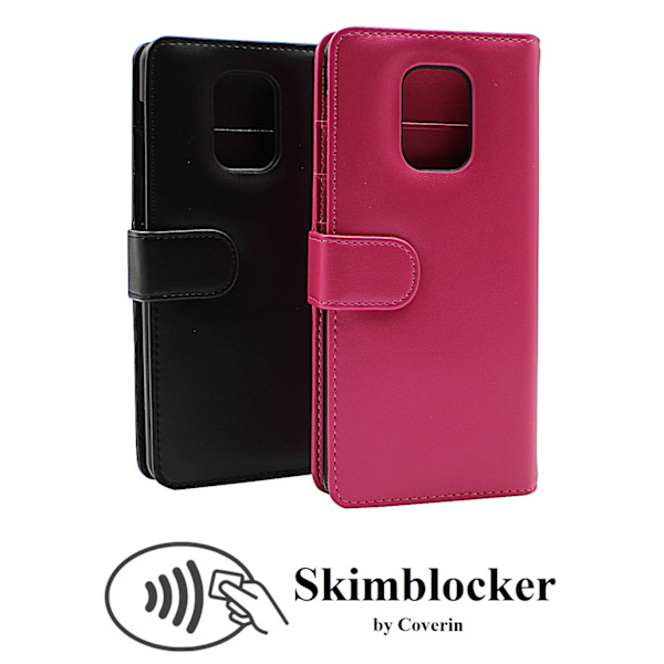 Skimblocker Plånboksfodral Xiaomi Redmi Note 9s/Note 9 Pro Svart