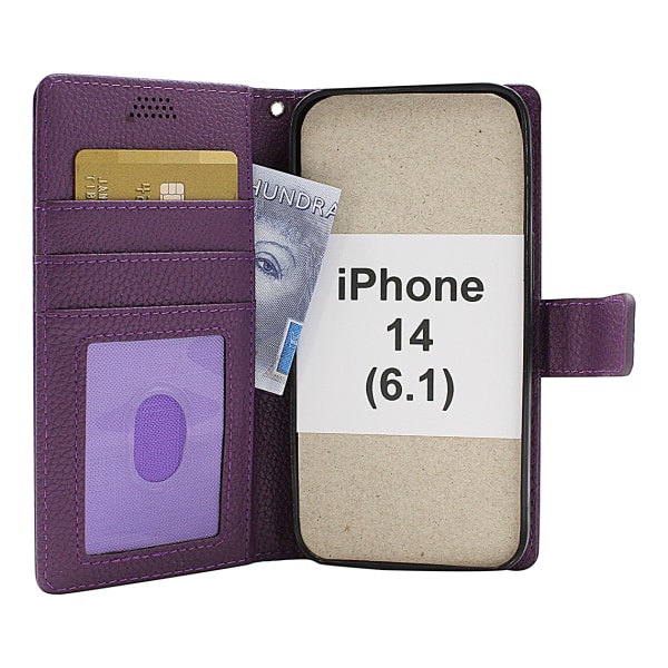 New Standcase Wallet iPhone 14 (6.1) Hotpink