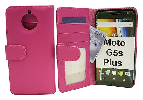 Plånboksfodral Moto G5s Plus (XT1806) Hotpink