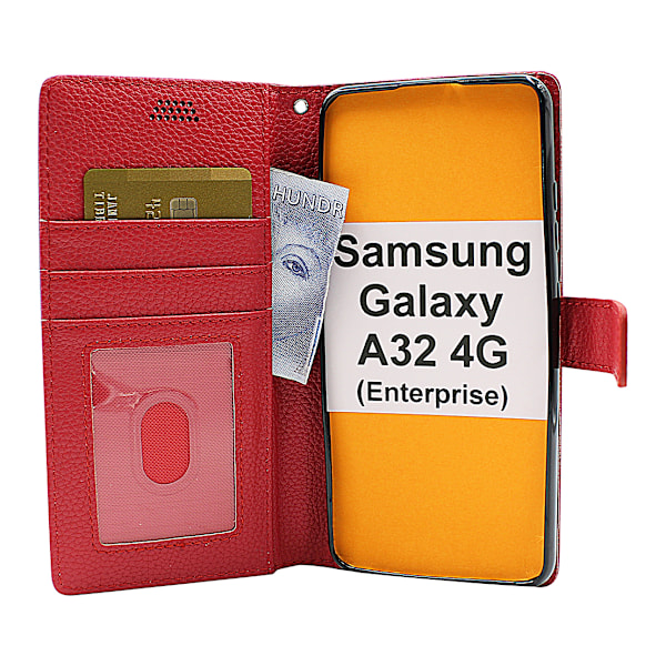 New Standcase Wallet Samsung Galaxy A32 4G (SM-A325F) Brun