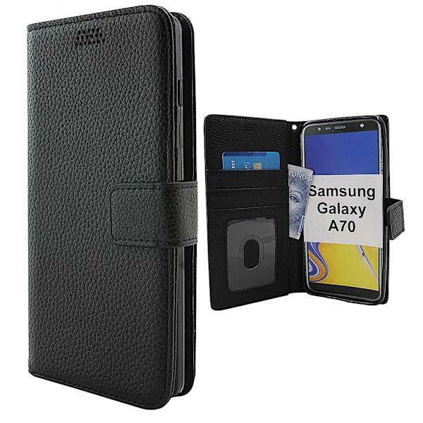 New Standcase Wallet Samsung Galaxy A70 (A705F/DS) Svart