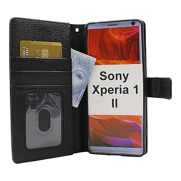 New Standcase Wallet Sony Xperia 1 II (XQ-AT51) Svart