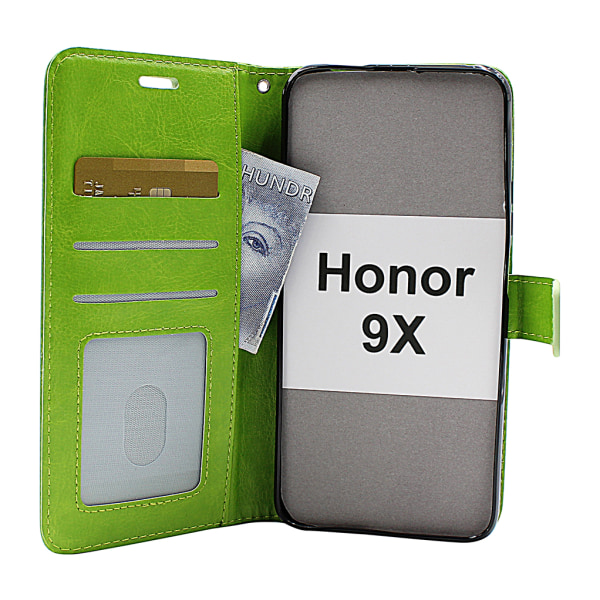 Crazy Horse Wallet Honor 9X Svart