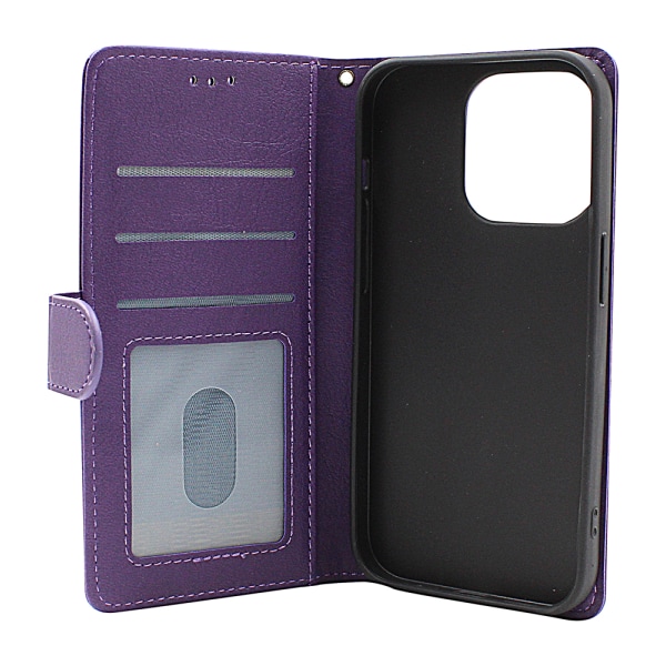 Zipper Standcase Wallet iPhone 14 Pro (6.1) Grå