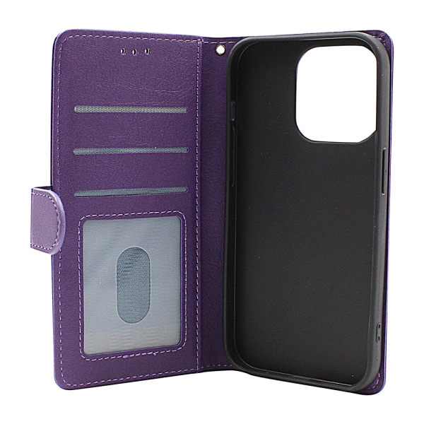 Zipper Standcase Wallet iPhone 14 Pro (6.1) Svart