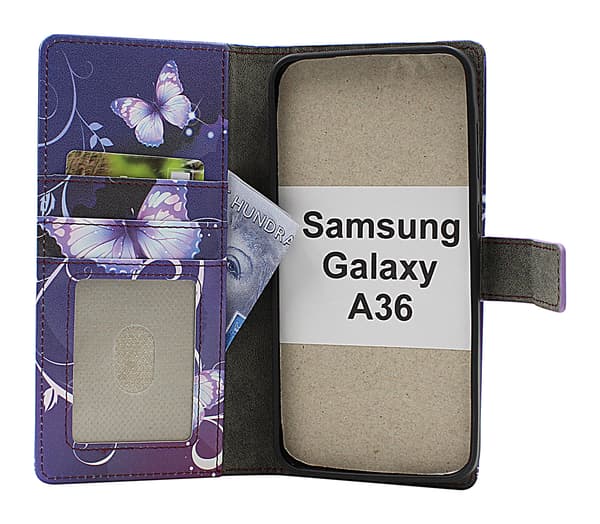 Skimblocker Samsung Galaxy A36 Magnet Plånboksfodral Design