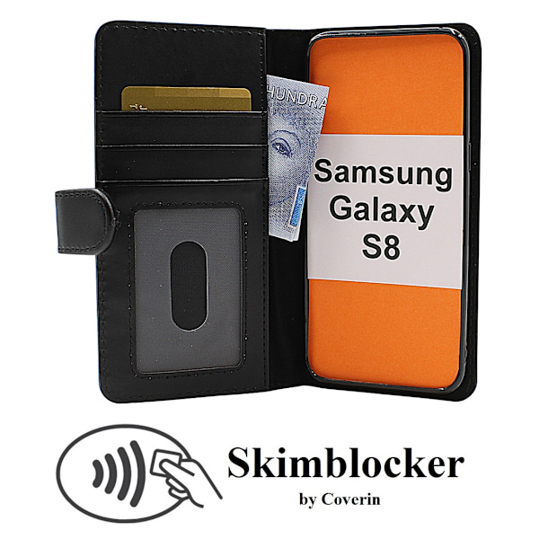 Skimblocker Plånboksfodral Samsung Galaxy S8 (G950F) Svart